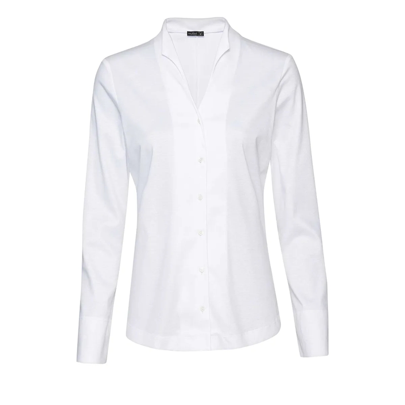 VAN LAACK Bluse Bluse Modern Fit Uni weiss