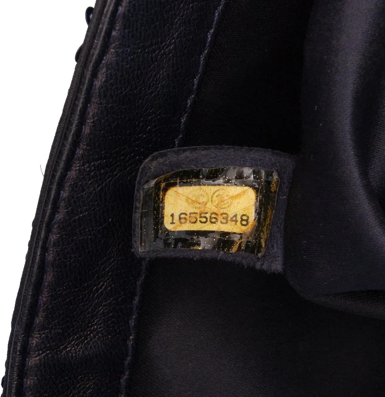 Thumbnail - Chanel Hobo Bags - 2012 Medium Sequined Satin Single Flap - Gr. unisize - in Blau - für Damen