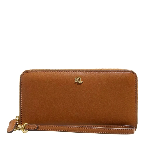 Lauren Ralph Lauren Wristlet Zip Wallet Large Lauren Tan Portemonnaie mit Zip-Around-Reißverschluss