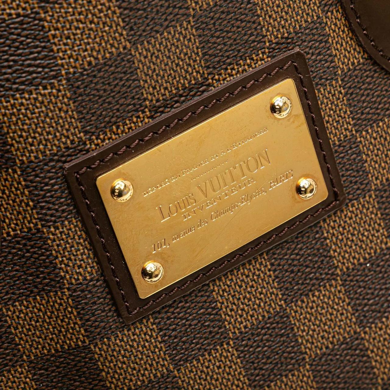 Thumbnail - Louis Vuitton Shopper - Damier Ebene Hampstead PM - Gr. unisize - in Braun - für Damen