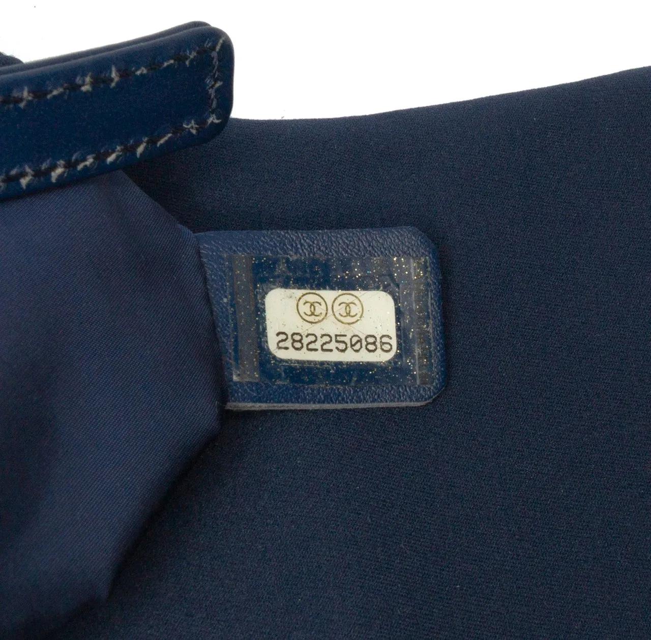 Thumbnail - Chanel Hobo Bags - Classic Jersey Single Flap - Gr. unisize - in Blau - für Damen