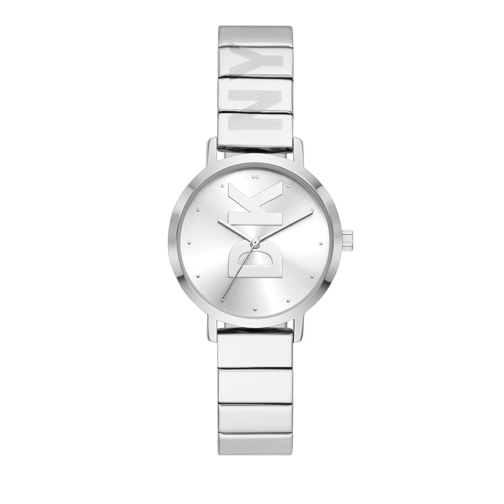 DKNY The Modernist Dreizeiger-Edelstahluhr Silver Quartz Horloge