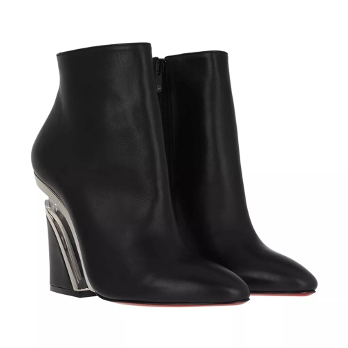 Christian Louboutin Leviti High Bootie Leather Black/Nickel Ankle Boot