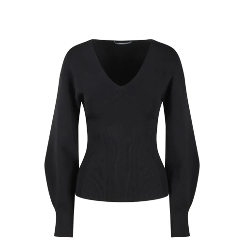 Alberta Ferretti Viscose Knit Top Black 