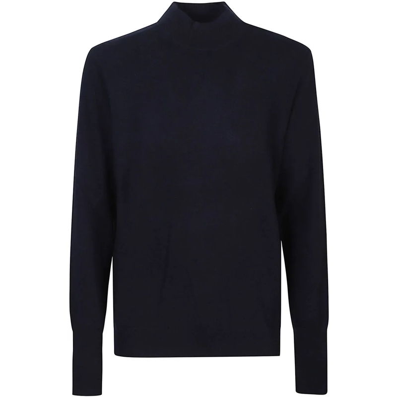 Ballantyne  Plain Turtle Neck Sweater Blue blau