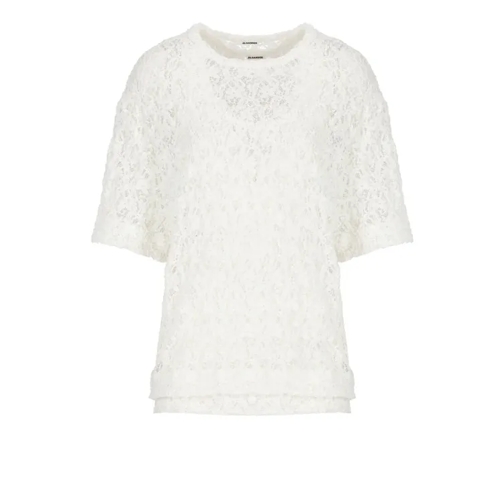 Jil Sander White Lace Top White 