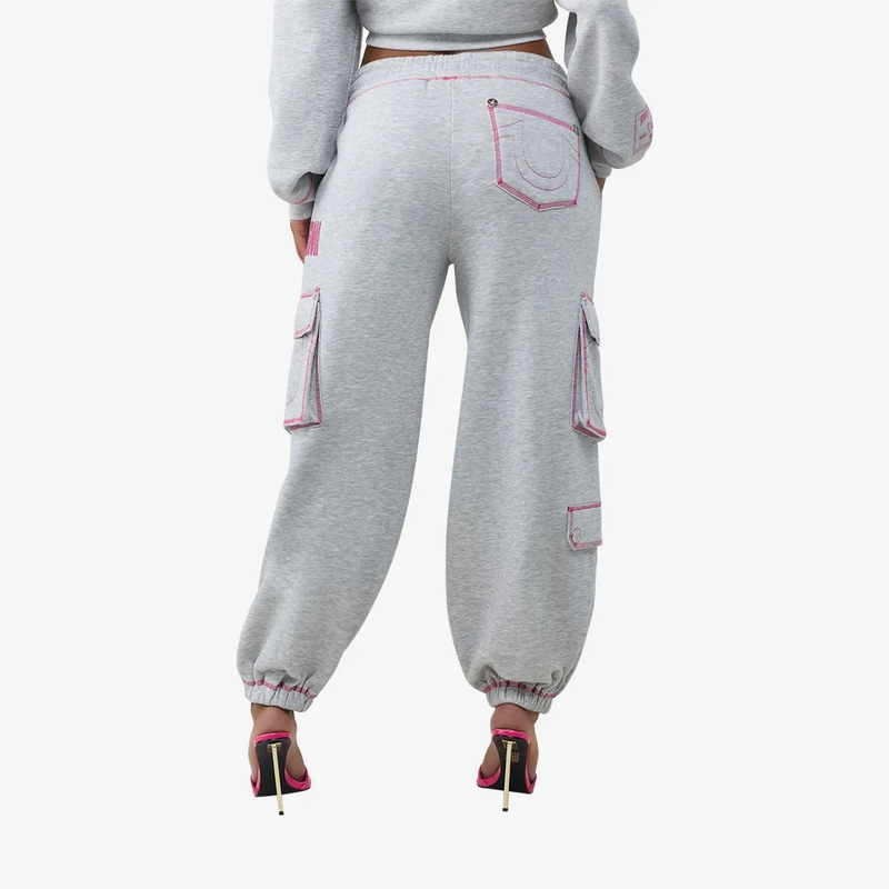 True Religion Jogginghose Sweatpant CRYSTAL grau(Image 4)