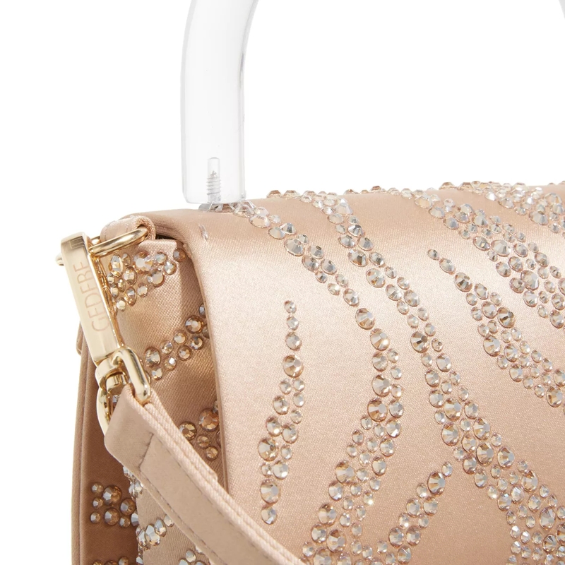 Gedebe Satchel Cookie Ramage Satin Nude + Golden Shadow(Image 4)