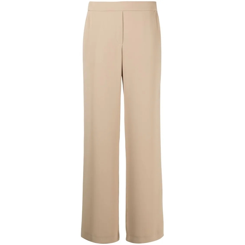 P.A.R.O.S.H.  Wide-Leg Trousers With Clean Front Neutrals