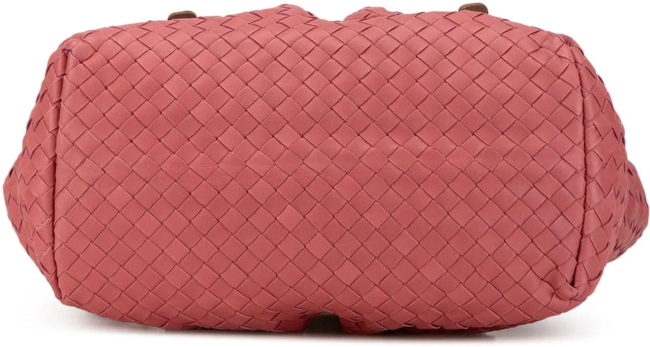 Bottega Veneta Shoppers 2000-2010 Intrecciato Marquise Flower Tote in poeder roze