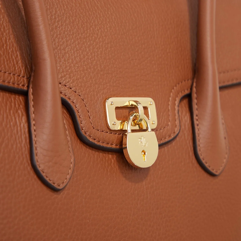 Lauren Ralph Lauren Satchel Tnnr Lg Schl-Satchel-Large Lauren Tan(Image 4)