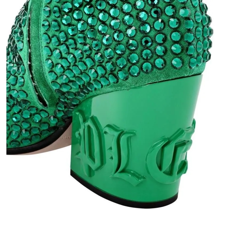 Philipp Plein Stiefel Stiefel Mit Schmucksteinen grün(Image 3)