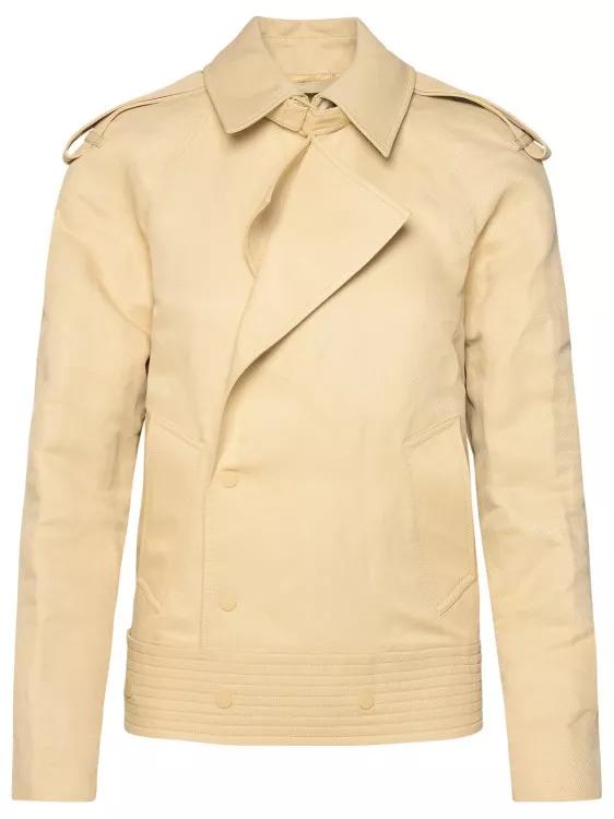 Burberry - Beige Paper-Fibre Blend Jacket - Größe 4 -