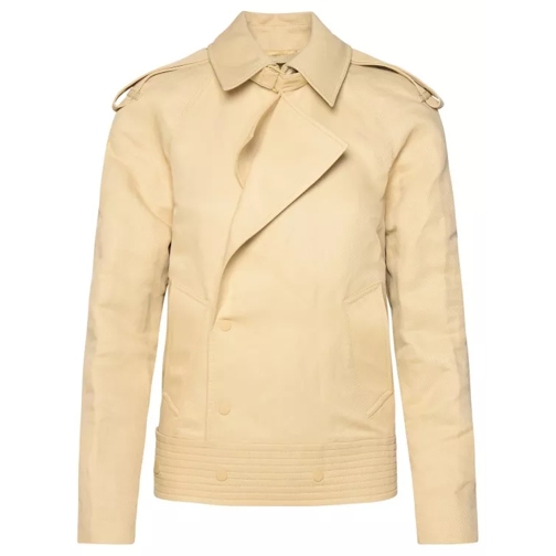 Burberry Beige Paper-Fibre Blend Jacket Neutrals 