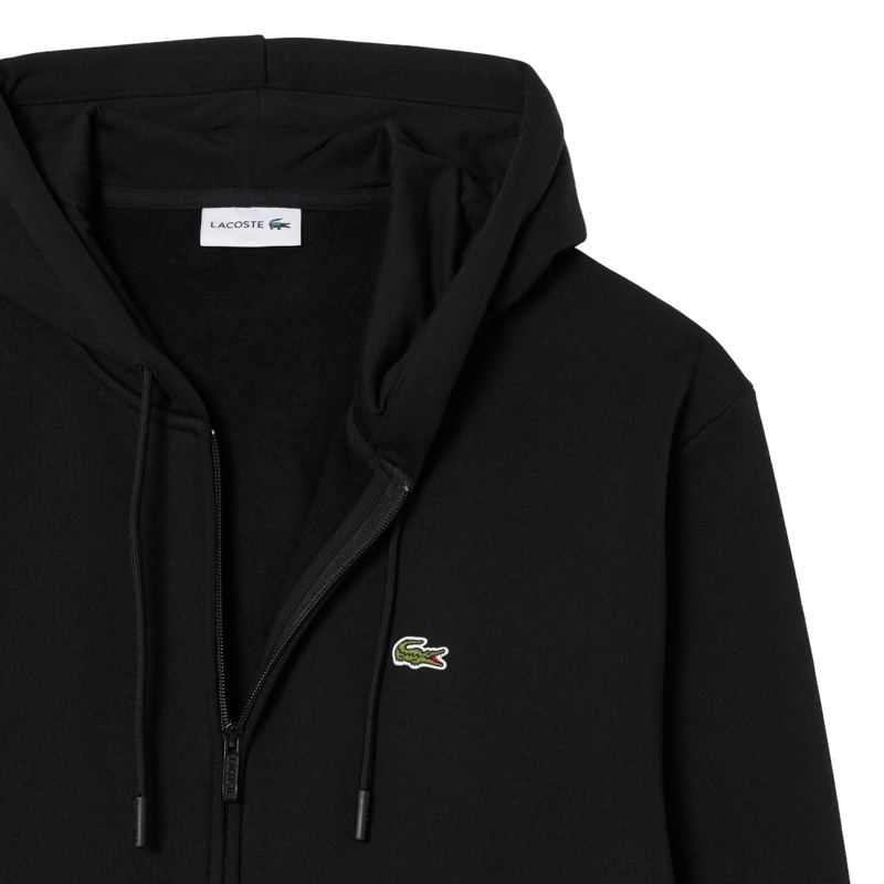 Lacoste  LACOSTE Herren Sweatjacke. Basic Zip-Jacke mit kle schwarz(Image 2)