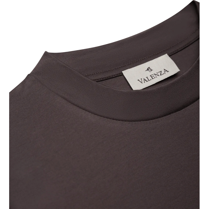 VALENZA Legeres Oberteil Heren Heavy Supima Sweater Grijs grau(Image 3)