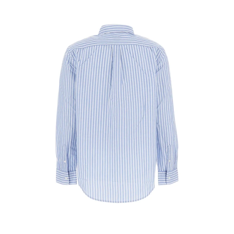 Polo Ralph Lauren Bluse Vertical Striped Button-Up Shirt With Iconic Logo Blue(Image 2)