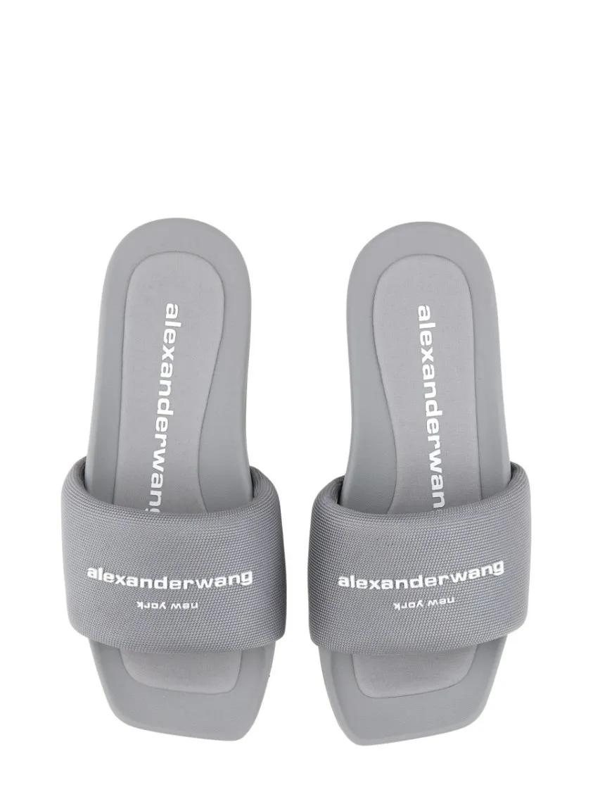 Thumbnail - Alexander Wang Sandalen - Nylon "Aw" Sandal - Gr. 38 (EU) - in Grau - für Damen