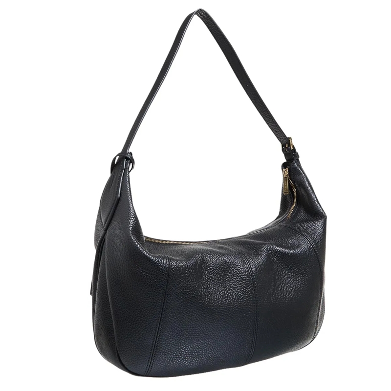Lancel Hobo Bag Victoire Grained Cowhide Leather - L Zip Hobo Black(Image 3)