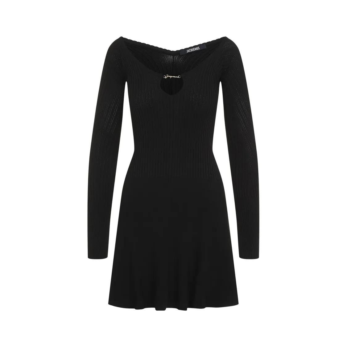 Jacquemus - La Mini Robe Pralu Mini Dress - Größe 38 - schwarz