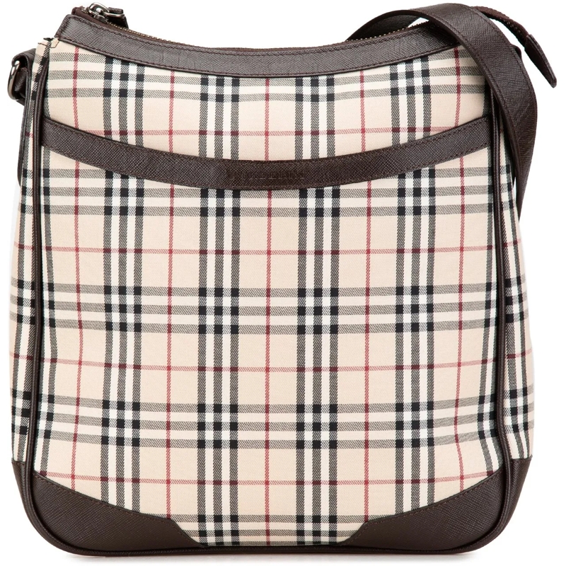 Burberry Sac à bandoulière House Check Canvas Crossbody braun