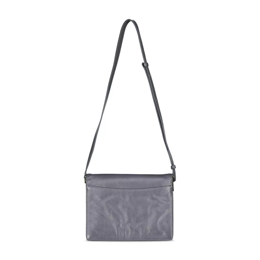 Marni Umhängetasche aus Leder 48104108523866 Grau | Crossbody Bag
