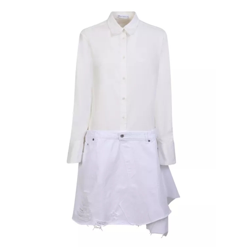 J.W.Anderson Aymmetric Shirt Dress White 
