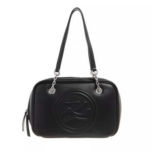 Karl Lagerfeld Autograph Soft Md Bowlng Black Tote