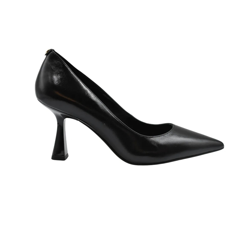 MICHAEL Michael Kors Pumps Pointed-Toe Heels With Sculpted Block Heel Design Black
