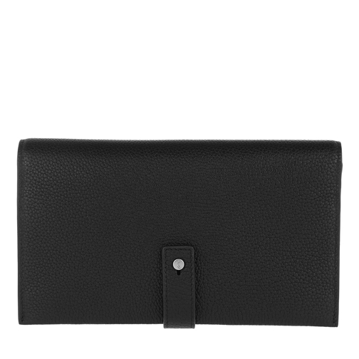 Saint Laurent Sac De Jour Wallet Leather Black Flap Wallet