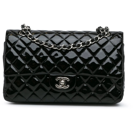 Chanel Sac à bandoulière 2012-2013 Medium Classic Patent Double Flap schwarz (Image 2)