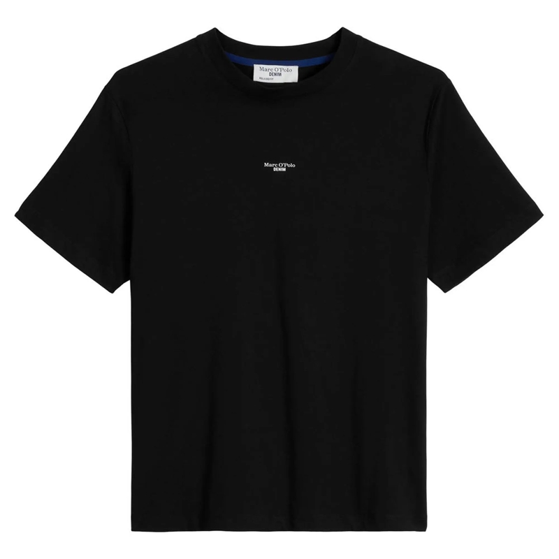 Marc O´Polo Hemd T-Shirt, SSL, Logo Print, Relax 1er Pack schwarz