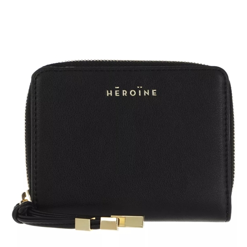 Maison Hēroïne Zoe Medium Wallet Black Bi-Fold Portemonnaie