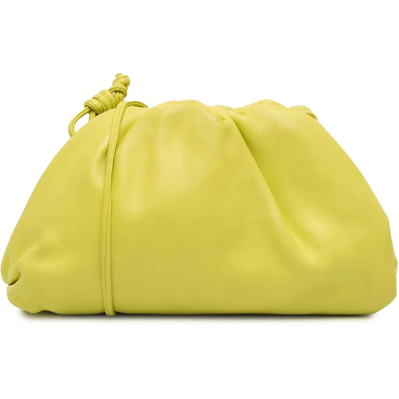 Bottega Veneta Sac à bandoulière Lambskin The Mini Pouch Crossbody gelb