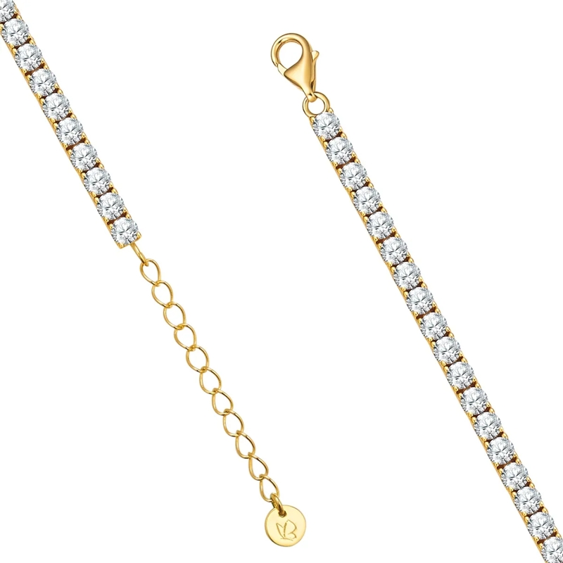 Glanzstücke München Armband Sterling Silber Armband Zirkonia gold(Image 3)