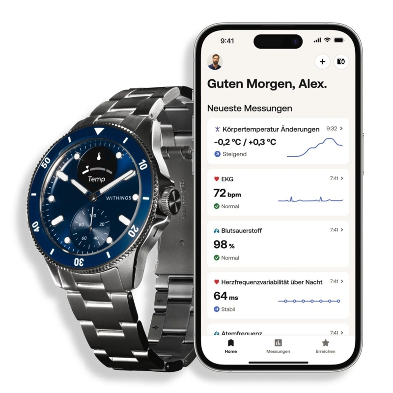 Withings Automatikuhr Scanwatch Nova blau(Image 7)