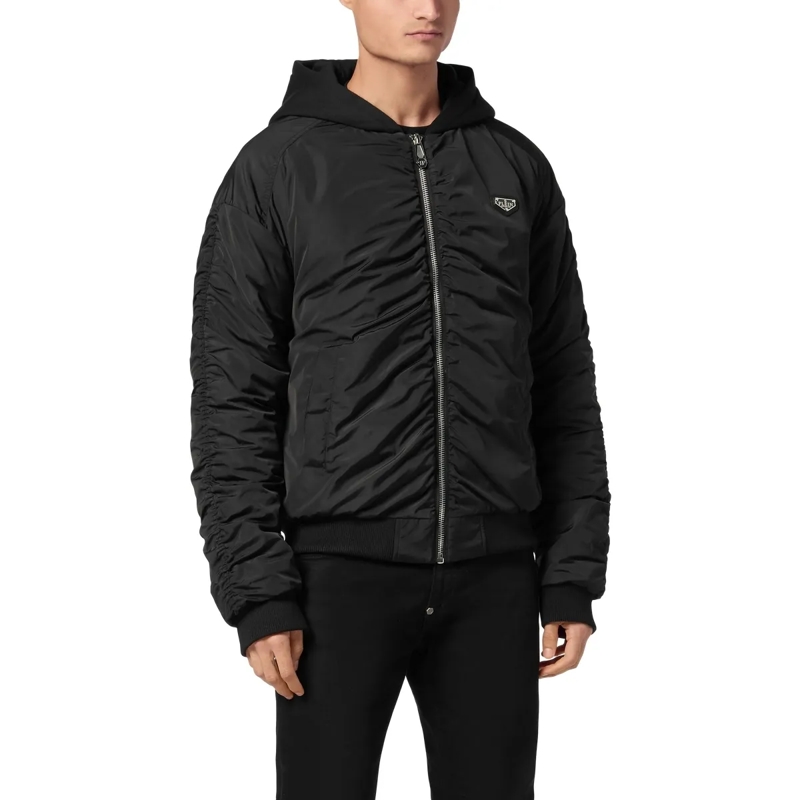 Philipp Plein Lederjacke Jacke schwarz(Image 4)