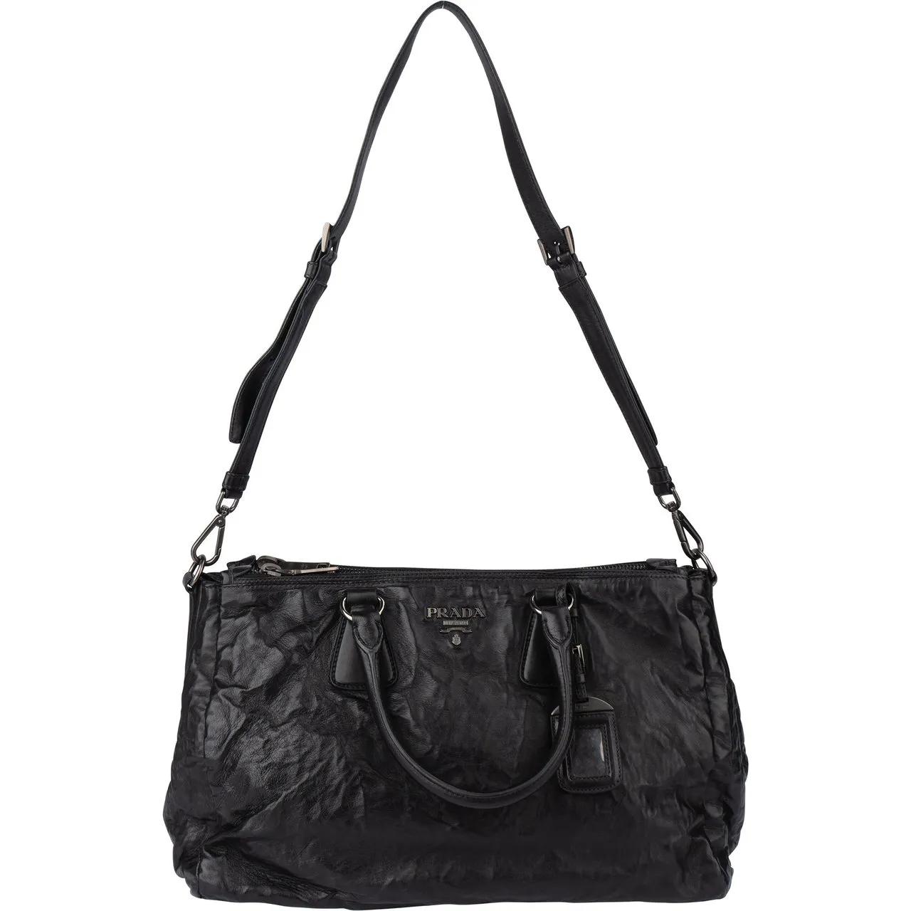 Thumbnail - Prada Crossbody Bags - Prada Black Series Nappa Antique Vitello Handbag - Gr. unisize - in Schwarz - für Damen