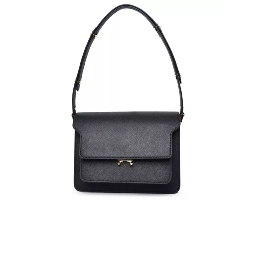 Marni Black Leather Trunk Bag Black Sac à bandoulière