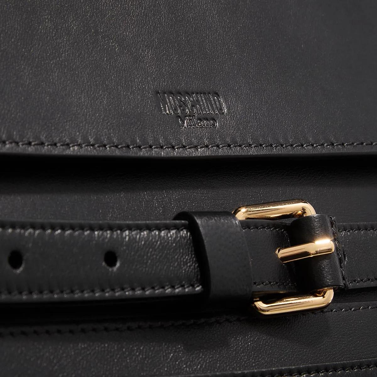 Moschino Satchels Shoulder Bag in zwart