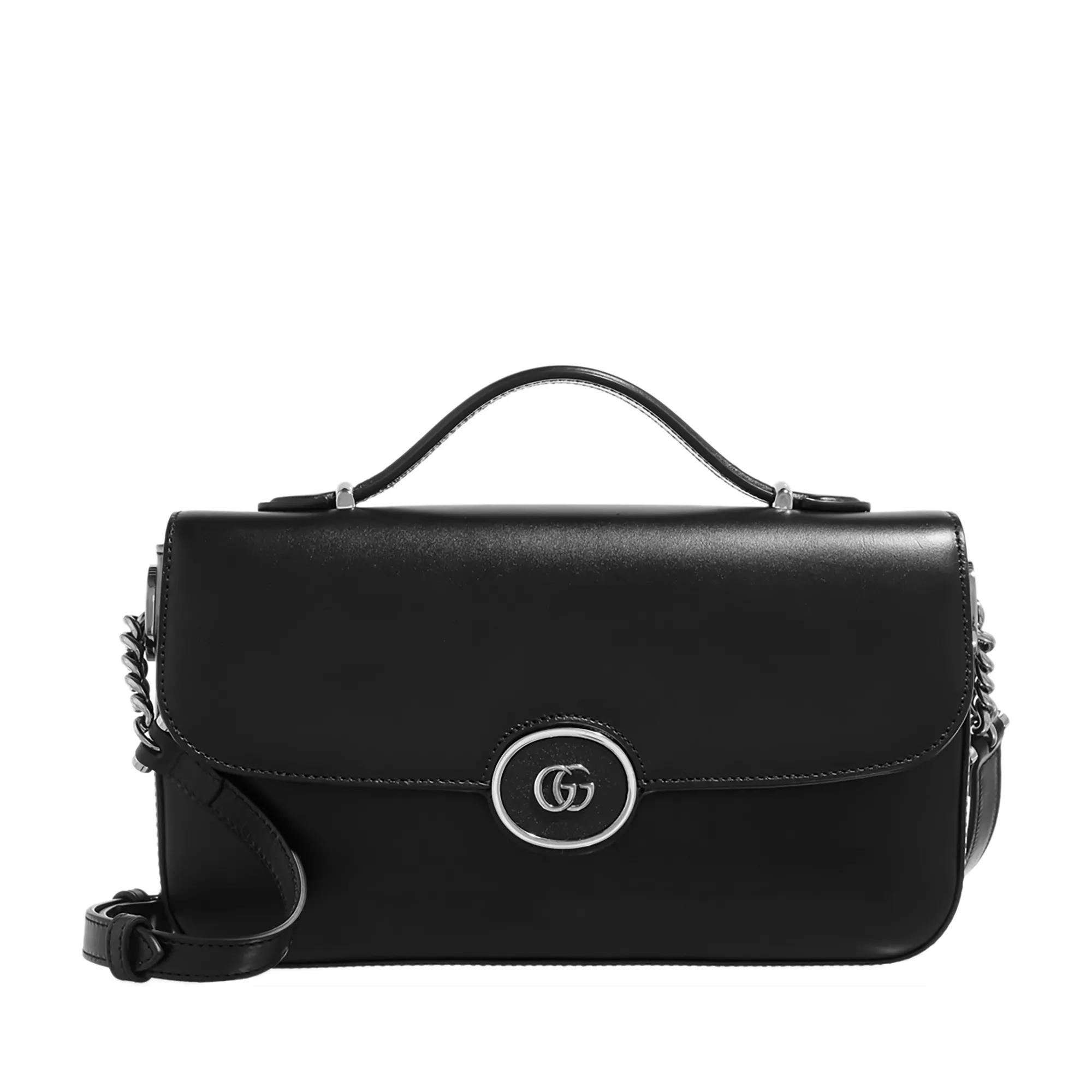 Gucci Small Petite GG Shoulder Bag Black Schoudertas