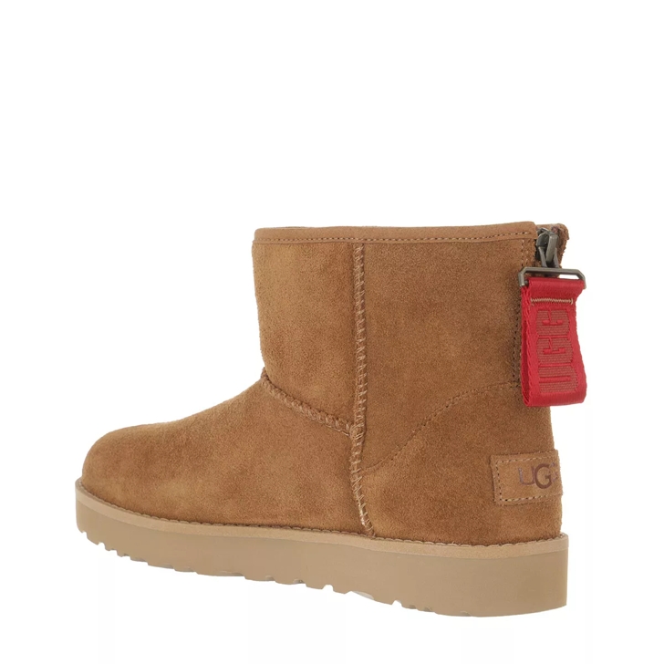 UGG W Classic Mini Logo Zip Chestnut | Winter Boot