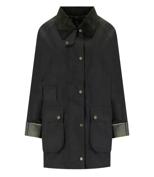 Barbour Tain Wax Sage Green Jacket Green