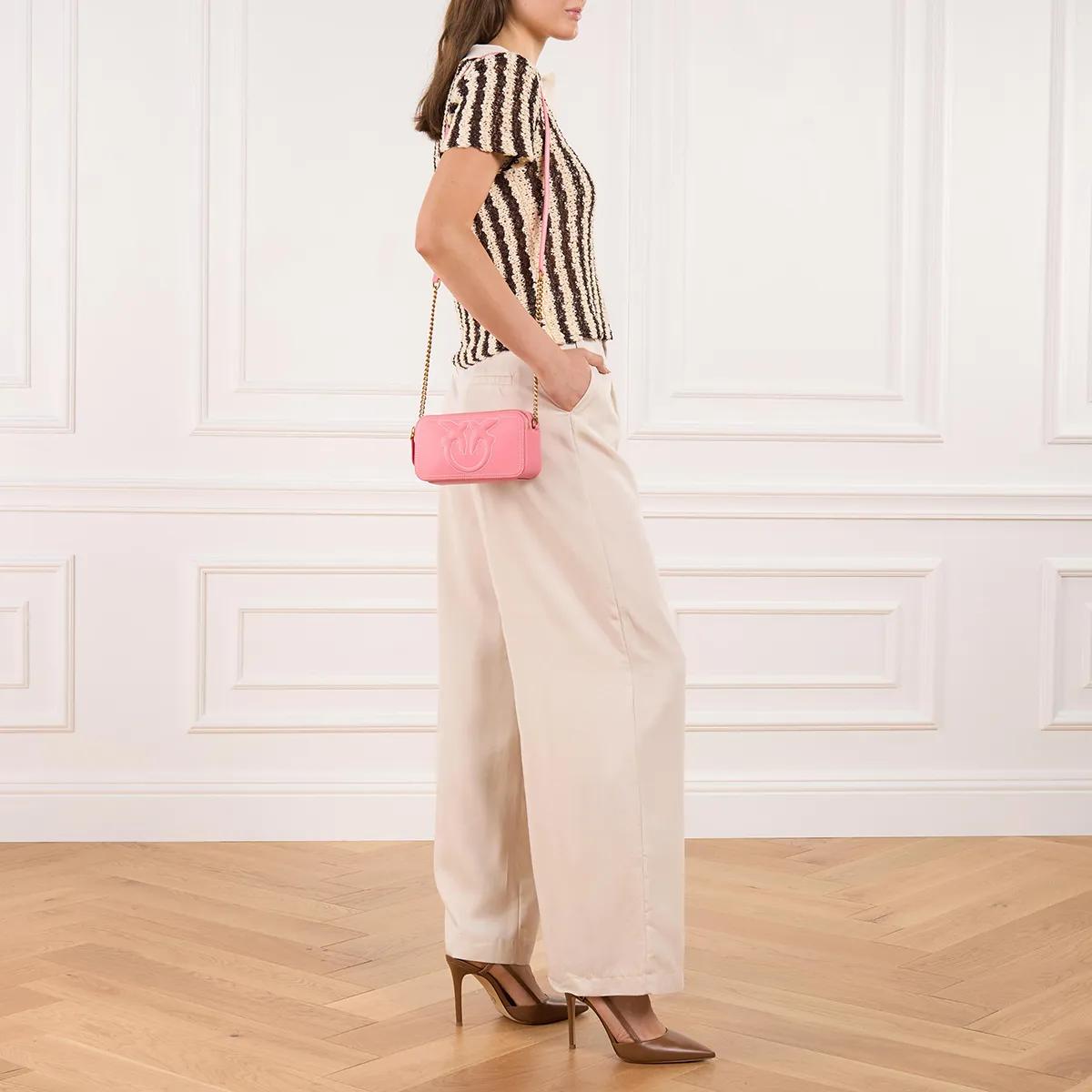 pinko Crossbody bags Carrie Camera Case in poeder roze