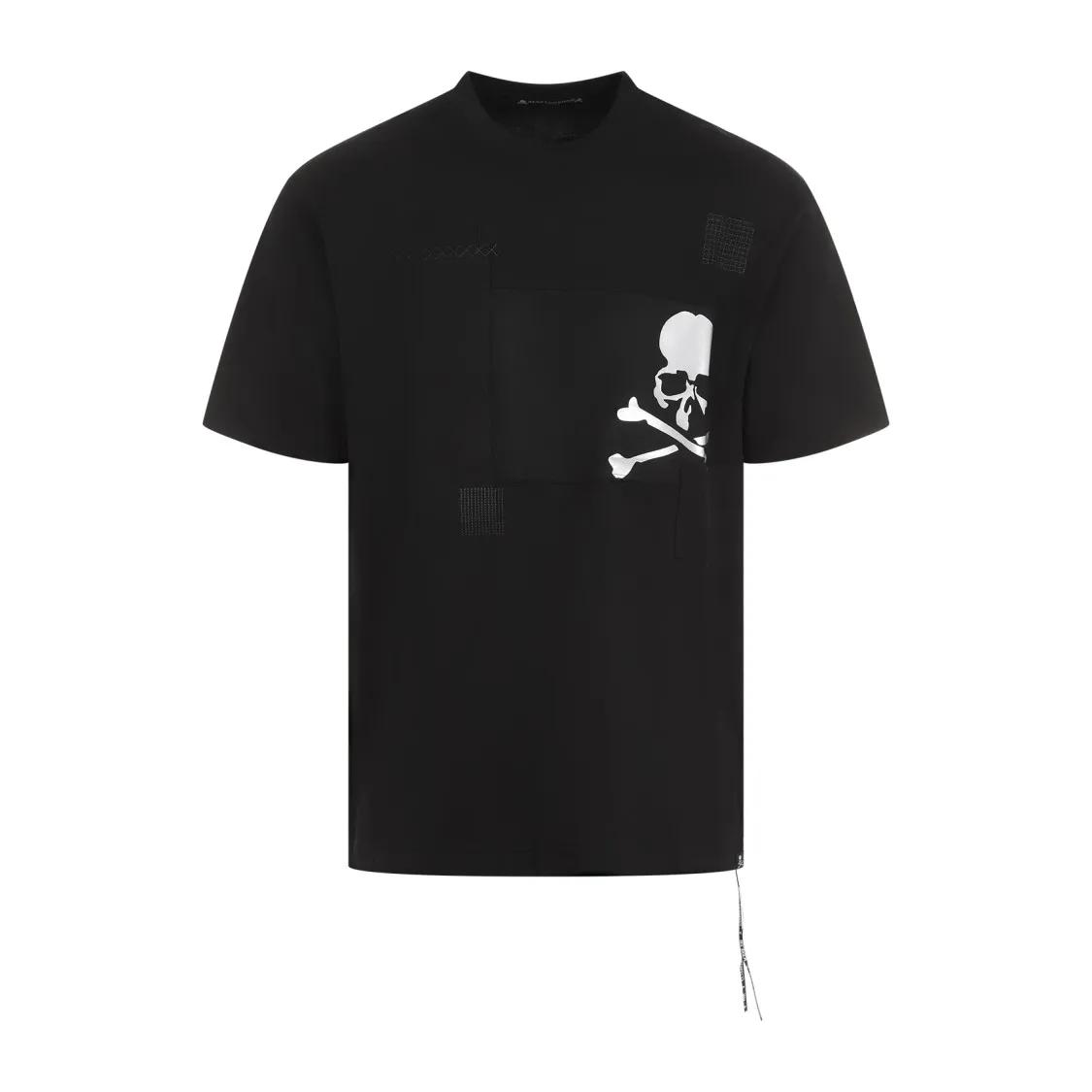 Mastermind World - Patchwork Tee - Größe L - schwarz