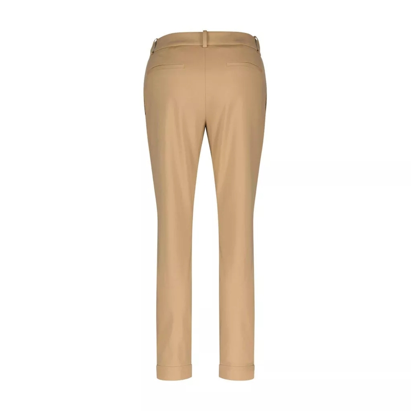 Boss  Slim-Fit Hose aus Stretch-Jersey Braun(Image 4)