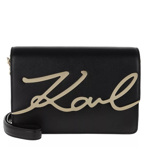 Karl Lagerfeld K/Signature Shoulderbag Black/Gold Borsetta a tracolla