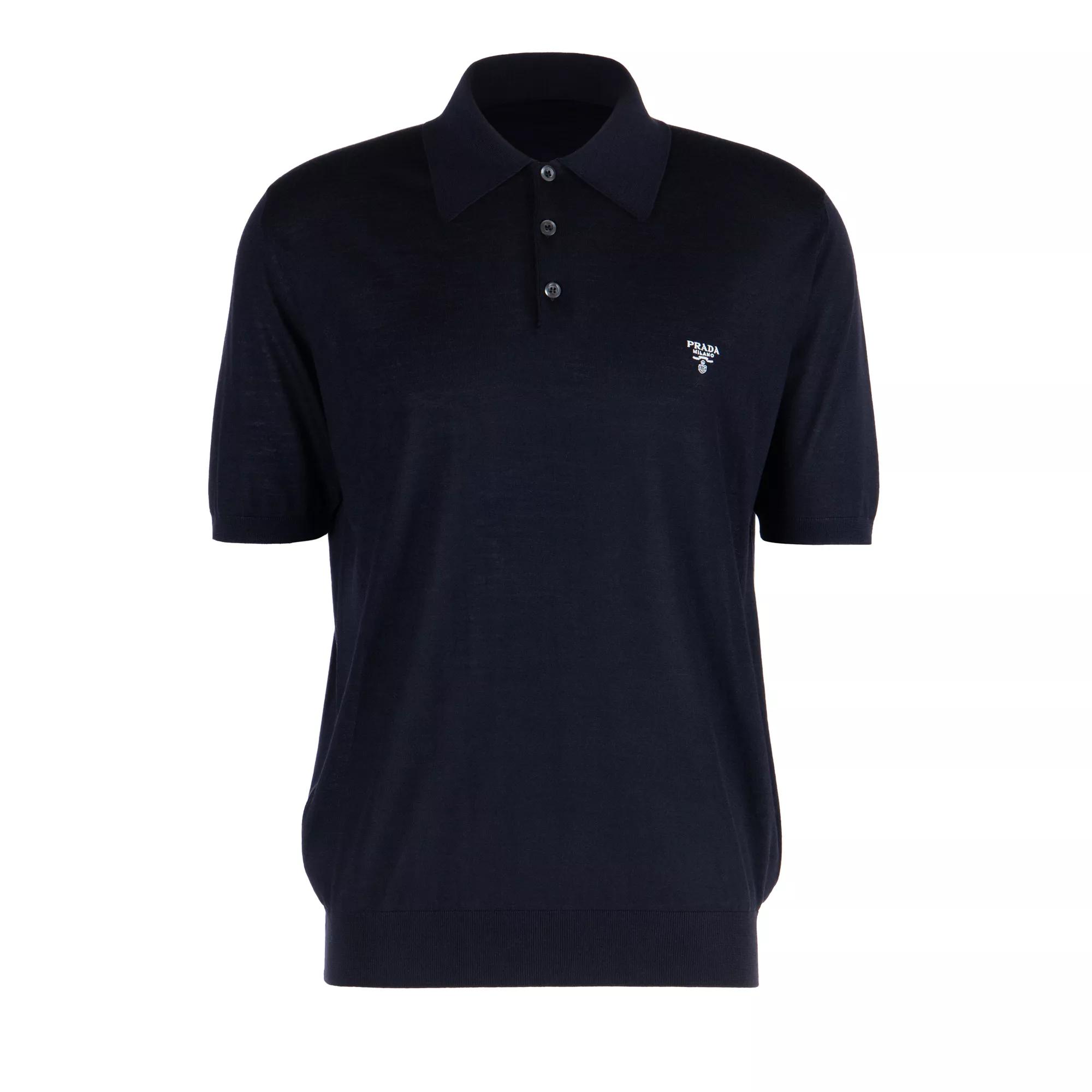 Prada - Polo Shirt Wool - Größe 52 - blau