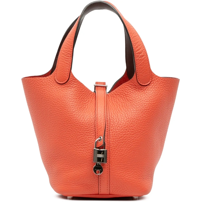 Hermès Fourre-tout Clemence Picotin Lock 18 orange