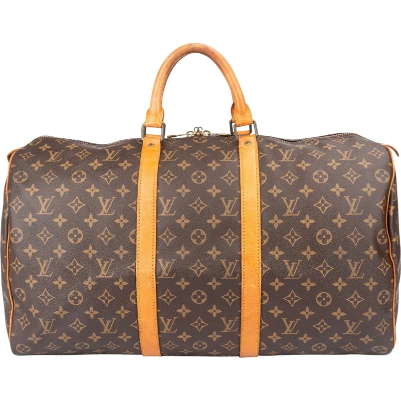 Louis Vuitton Tote Louis Vuitton Canvas Monogram Keepall 50 braun